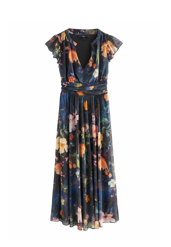 REGULAR FIT - V-NECK MIDI - Freizeitkleid