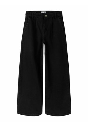 Name it NKFBELLA HW W PLEAT JEANS 3020-AZ L NOOS - Jean boyfriend - black denim