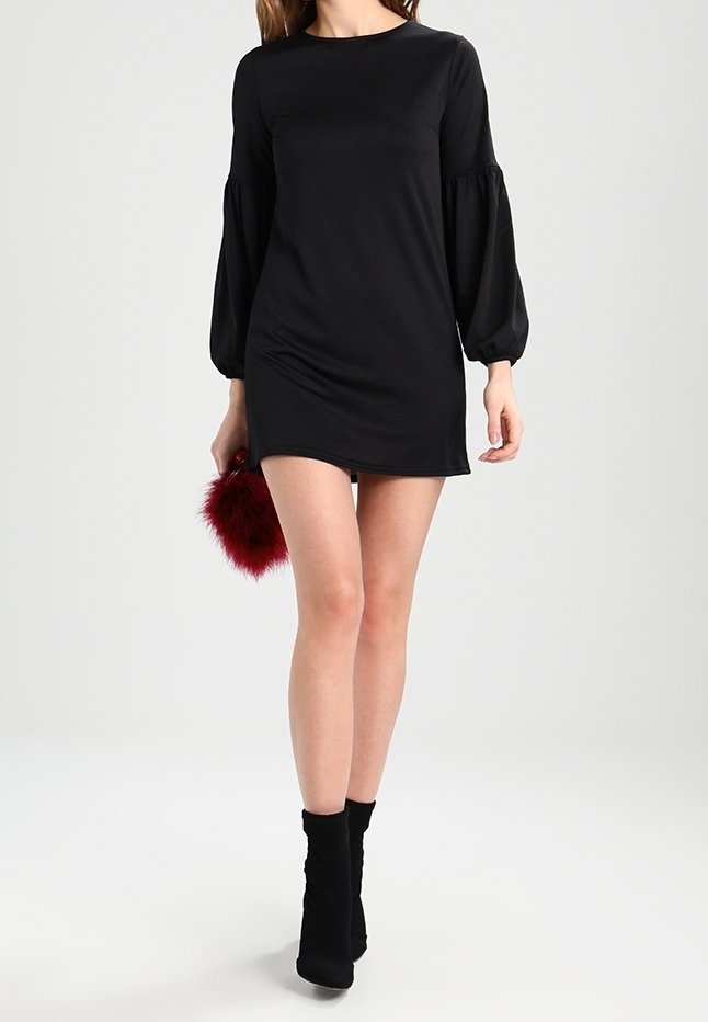 new look jersey dress - black 5% Elastane.