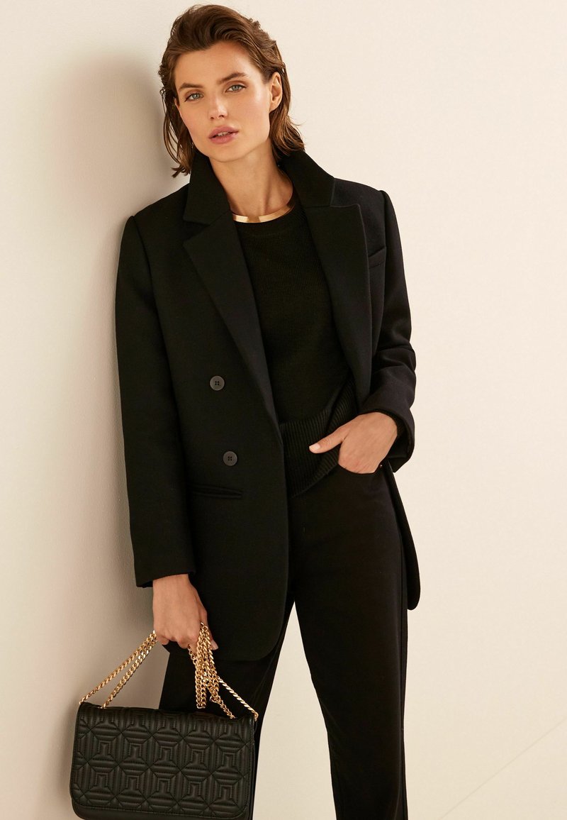Next NOVA FIDES WOOL BLEND PREMIUM BLAZER COAT Kurzmantel black