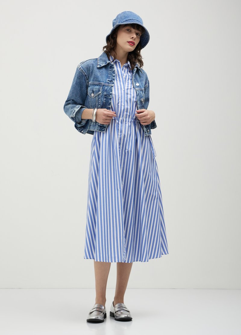 Vestito Estivo Donna STYLEWORD Midi A Maniche Corte - Lungo, Floreale, Per Spiaggia E Vacanze