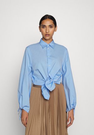 LONG SLEEVE BUTTON FRONT SHIRT - Chemisier - pebble blue