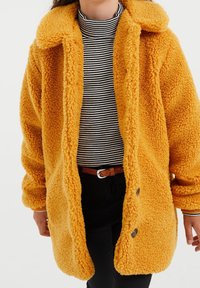 WE Fashion TEDDY - Vinterkappa /-rock - ochre yellow