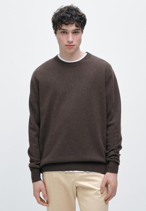 Massimo Dutti CREW NECK - Trui - dark brown