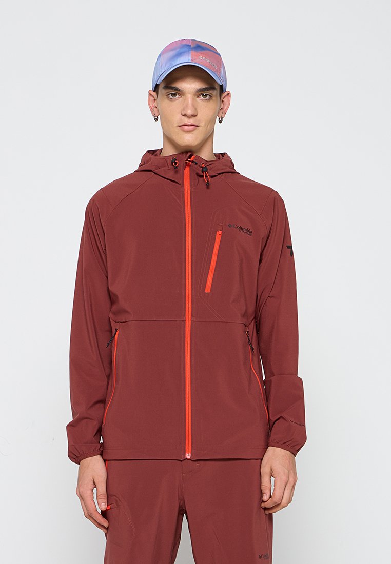 Columbia Outdoorjas donkerrood