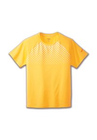 Brooks ATMOSPHERE SHORT SLEEVE 2.0 - Sports T-shirt - orange pop tempo print