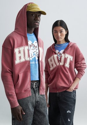 HOT HANDLE UNISEX - Zip-up sweatshirt - red
