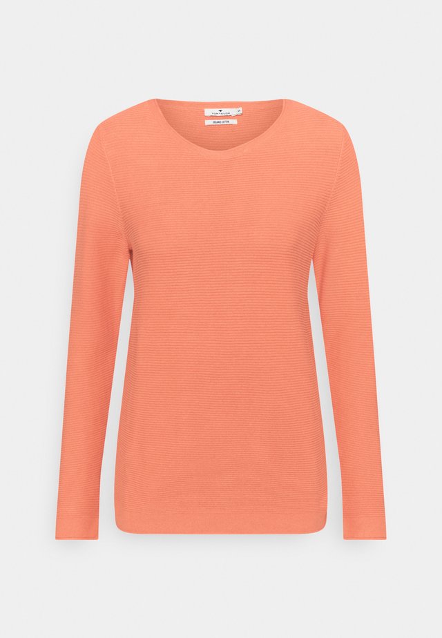 SWEATER NEW OTTOMAN - Strickpullover - strong peach tone