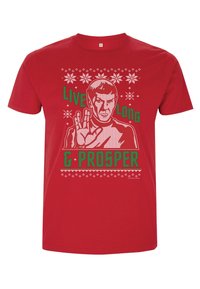 Henry Tiger STAR TREK PROSPER SWEATER - Camiseta estampada - red