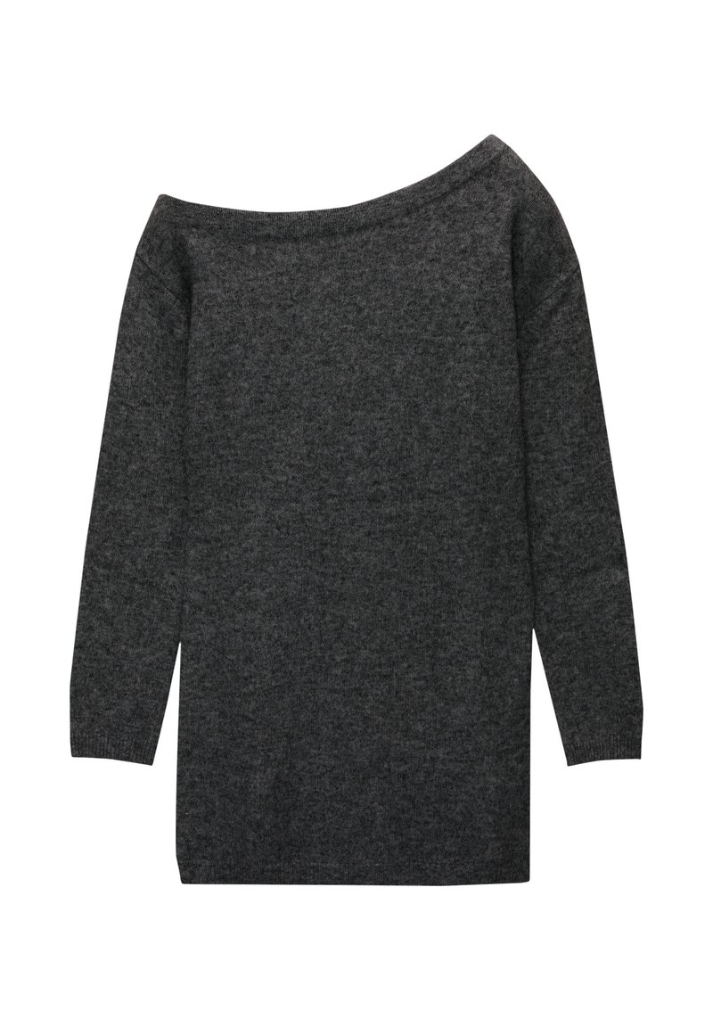 PULL&BEAR Gebreide jurk donkergrijs