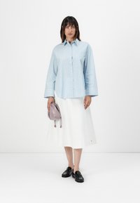 Tommy Hilfiger COTTON MIDI - Jupe trapèze - white