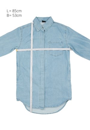 Urban Classics, OVERSIZED  - Denimkjoler - tintedlightbluewashed