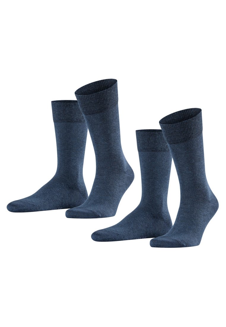 FALKE - HAPPY 2-PACK EVERYDAY CASUAL - Chaussettes - blau-meliert, Agrandir