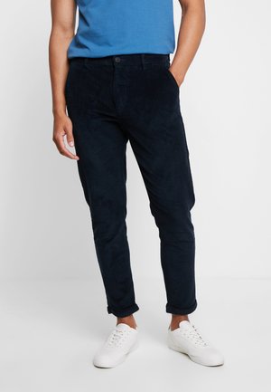 CROPPED PANTS - Stoffhose - navy