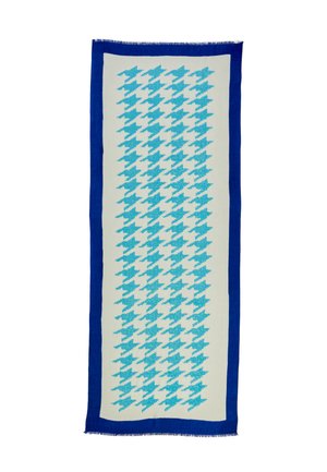 Sjal / Tørklæder - white light blue dark blue