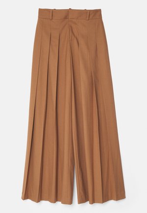 Alice + Olivia SIMON WIDE LEG TROUSER - Püksid - camel