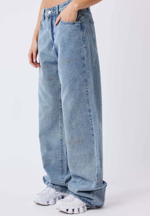 FLOW À CLOUS POLARIS - Relaxed fit jeans - bleu