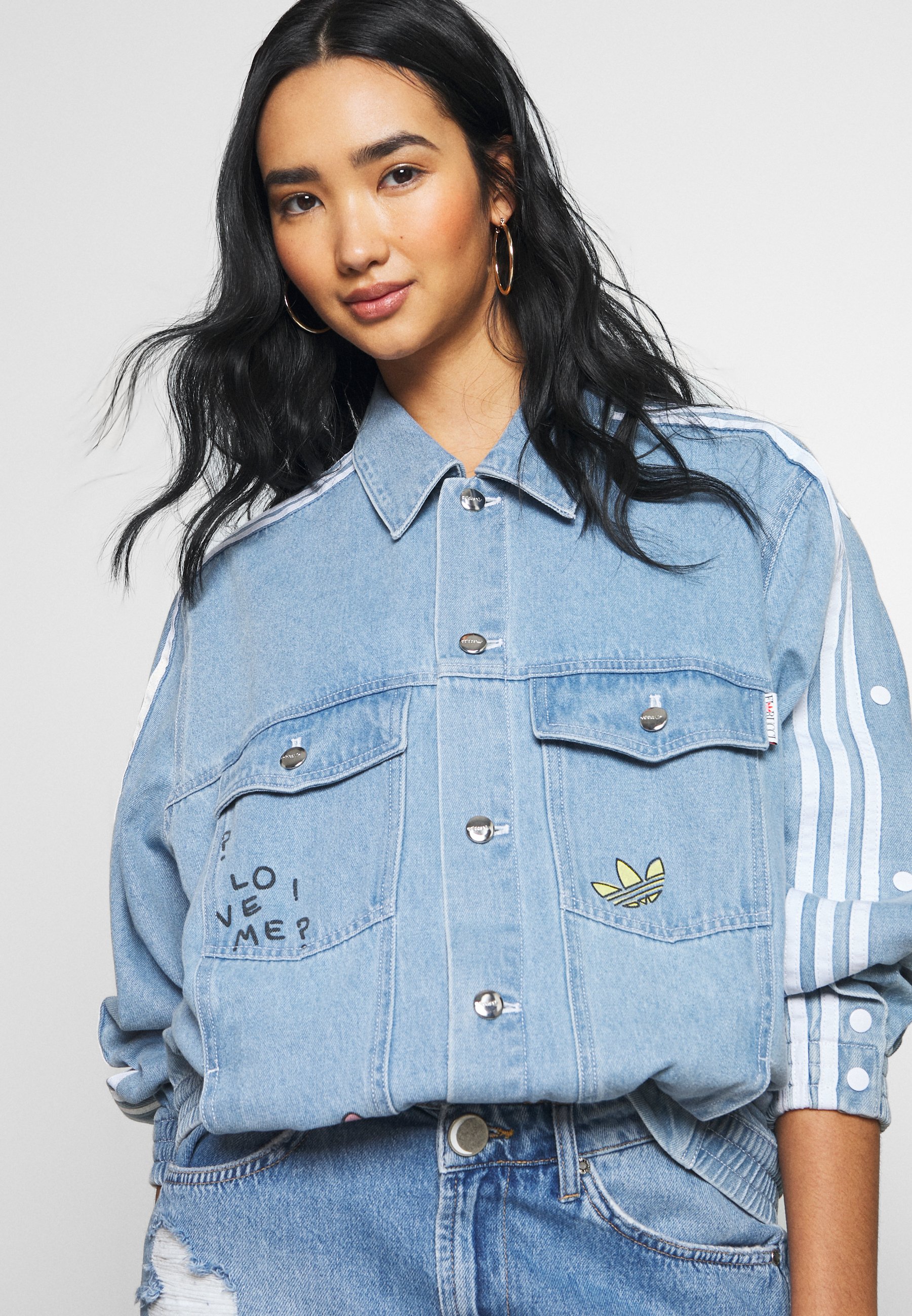 veste en jean adidas