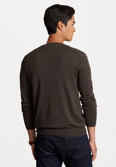 Polo Ralph Lauren LONG SLEEVE - Strickpullover - brown heather