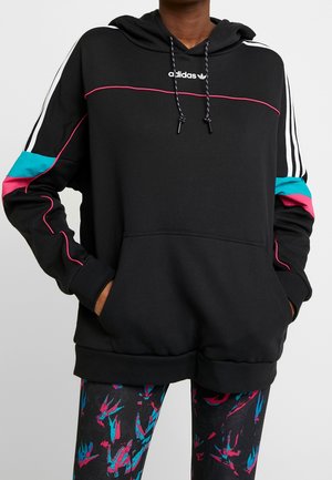 Felpa con cappuccio - black