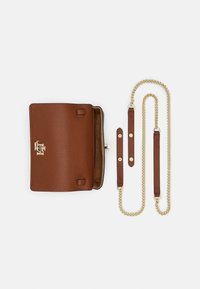 Lauren Ralph Lauren PEBBLED CROSSBODY TURN-LOCK TECH CASE - Bandolera - tan