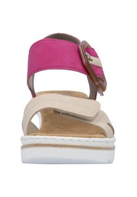 Rieker COMPENSÉE À - Sandales à plateforme - combinaison beige