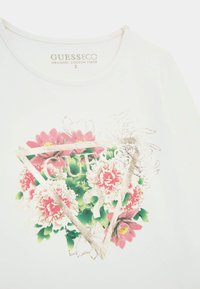 Guess BLUMENPRINT - T-shirt à manches longues - weiß
