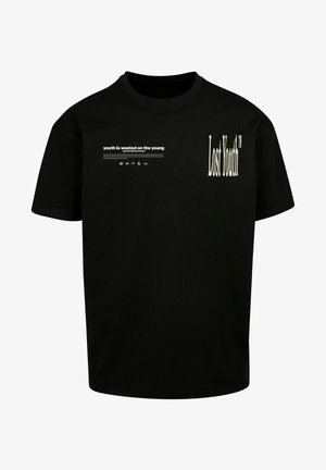 UNISEX HEAVY TEE ICON  - Nyomott mintás póló - black