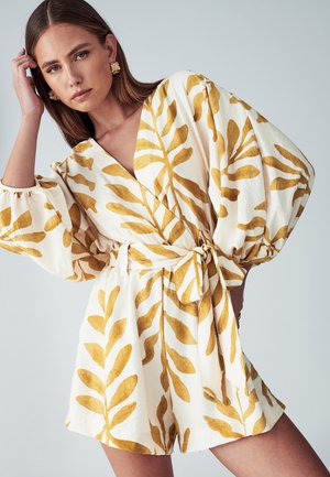 MAYA - Lühikeste varrukatega bodi - golden leaf