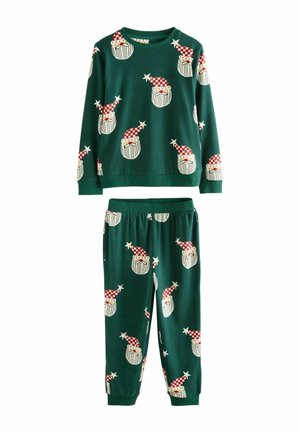 REGULAR FIT - SINGLE FAMILY CHRISTMAS SET - Pyjama - green/red/white santa all-over print