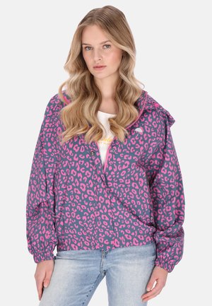 Impermeable - pink navy leo