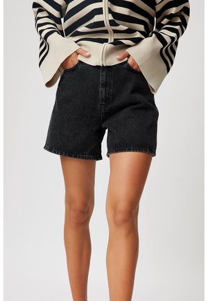 Jeansshorts - black