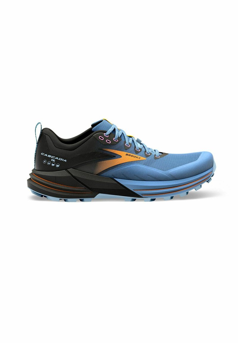 Brooks CASCADIA 16 Laufschuh Trail blue black yellow/hellblau