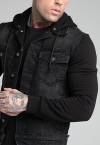 SIKSILK - JACKET - Jeansjacka - black - 4