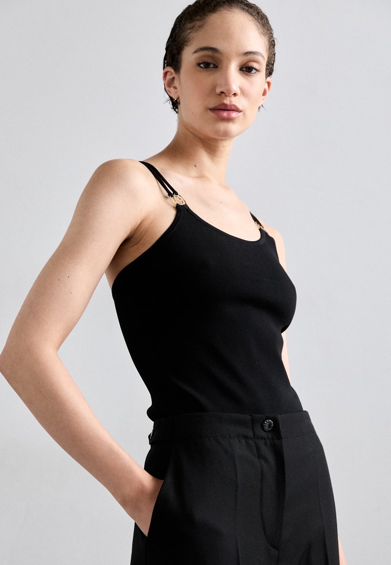 T-shirt Sandro Noir Dentelle - Taille 36 - Occasion Très Bon état
