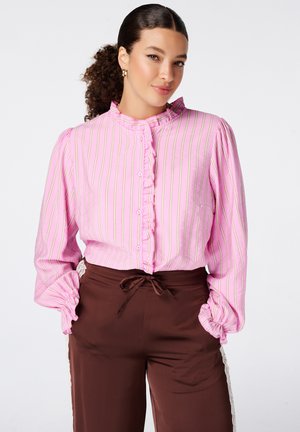 MS Mode, MS MODE BLOUSE NOT TRANSLATED - Overhemdblouse - multi pink
