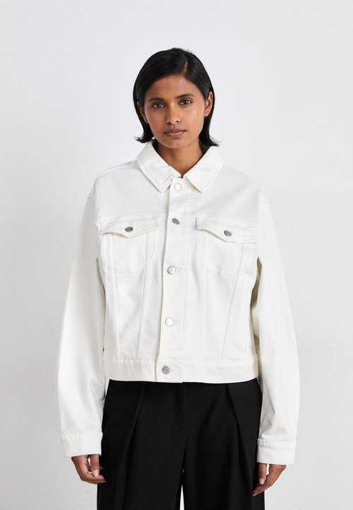 Armani Exchange BLOUSON - Veste en jean - white denim/blanc - ZALANDO.CH
