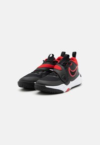 Nike Performance TEAM HUSTLE D 11 - Chaussures de basket - black/university red/white