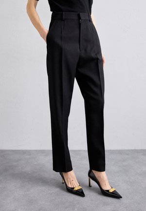 HIGH WAISTED TROUSER - Stoffhose - black