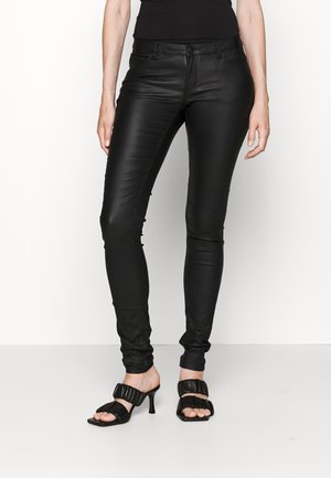 Noisy May Tall NMALLIE  COATED TALL - Pantalon classique - black