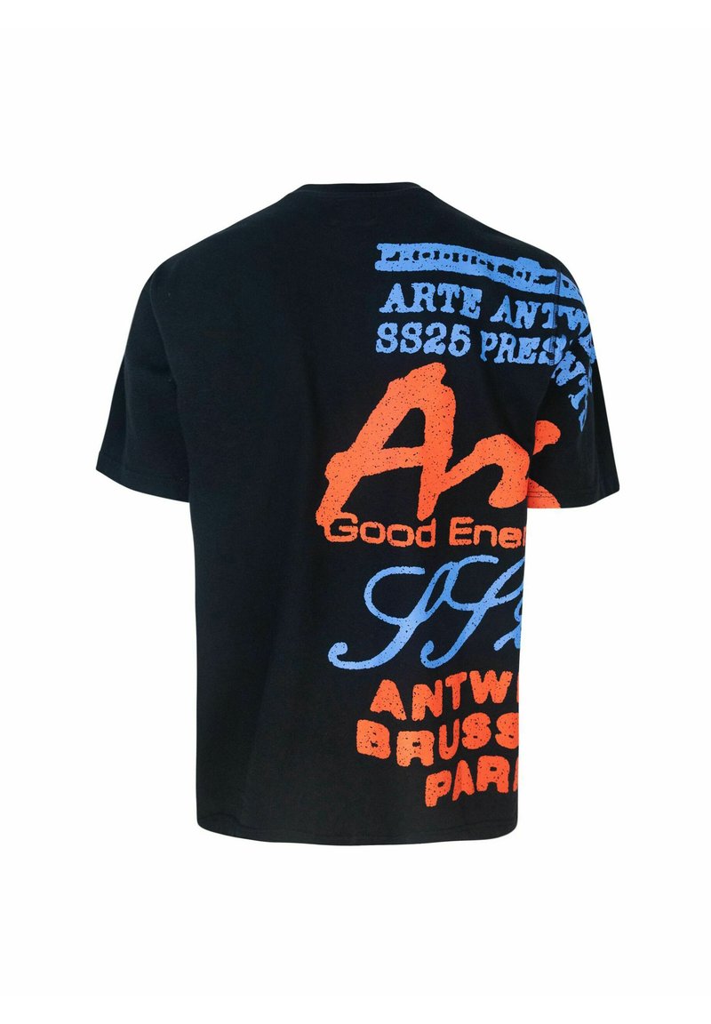 Arte Antwerp SIDE T-shirt imprimé nero/noir