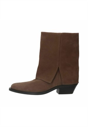 MIT UMSCHLAG - Cowboy-/Bikerstiefelette - taupe