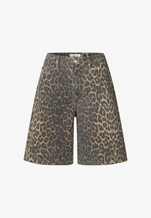 Global Funk Jeans Shorts - leopard mist