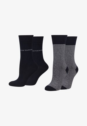 TOM TAILOR 4ER BASIC STRIPE - Socken - paar navy