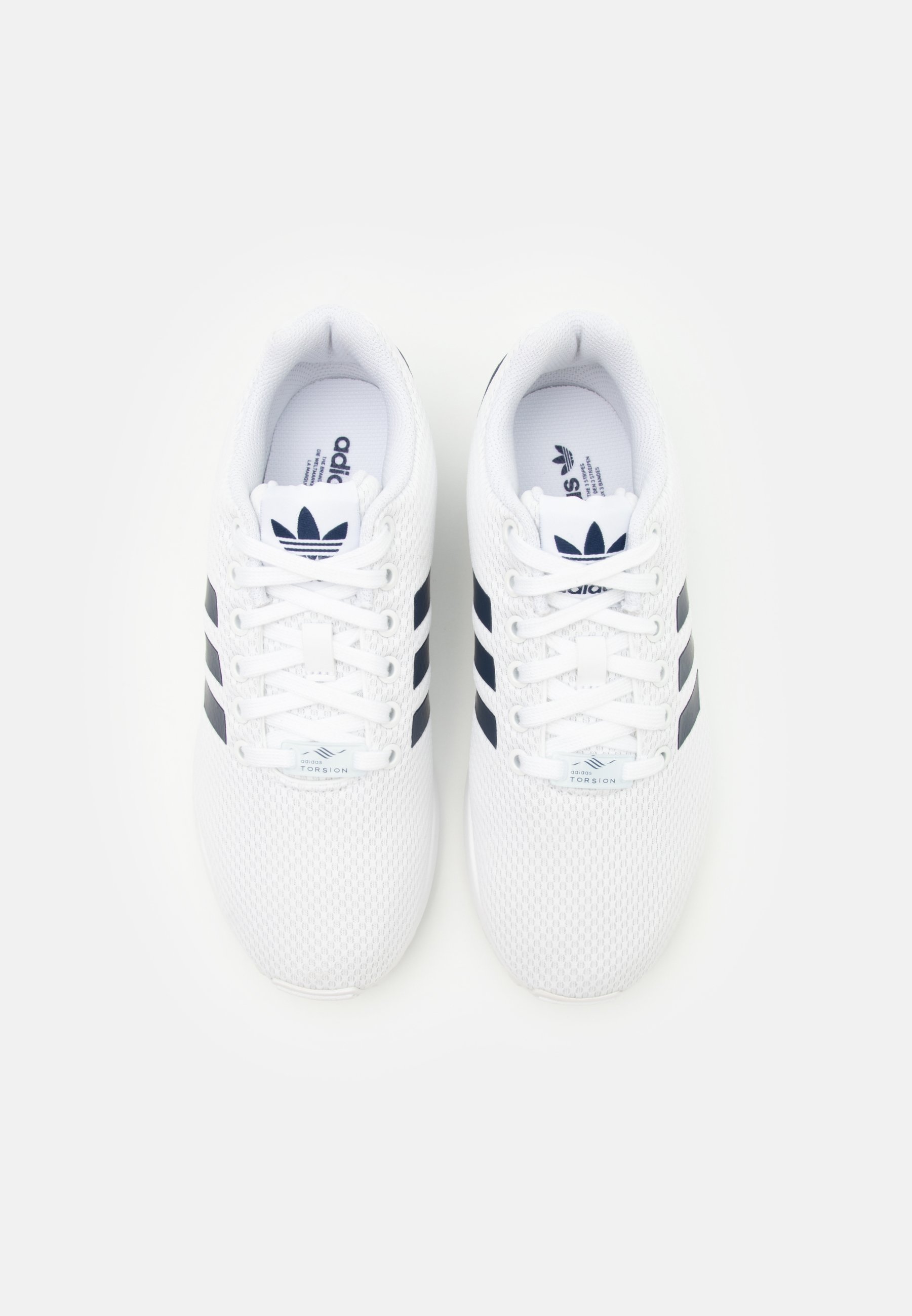 zx flux white and blue