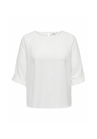 NORMAL GESCHNITTEN RUNDHALS - Bluse - cloud dancer