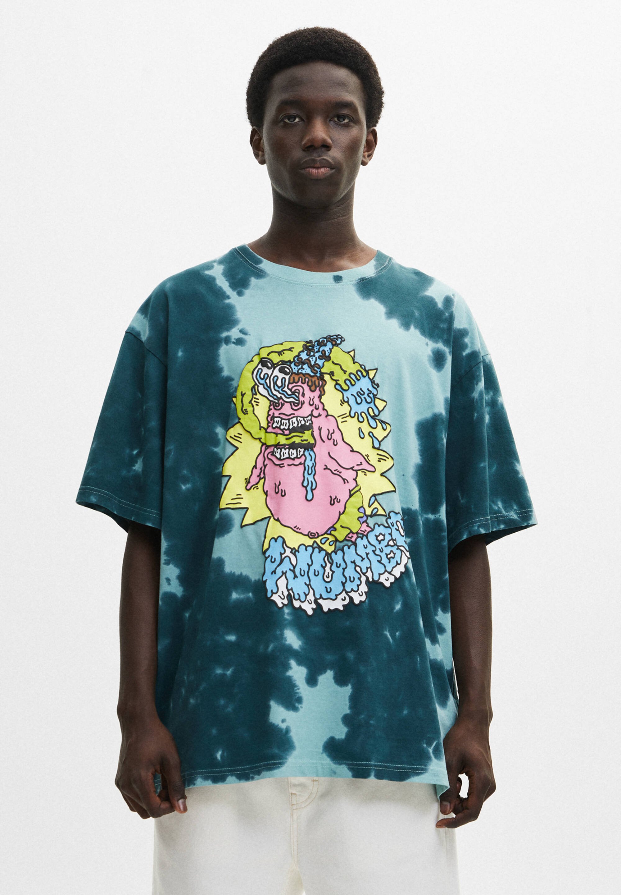 pull and bear green shirt