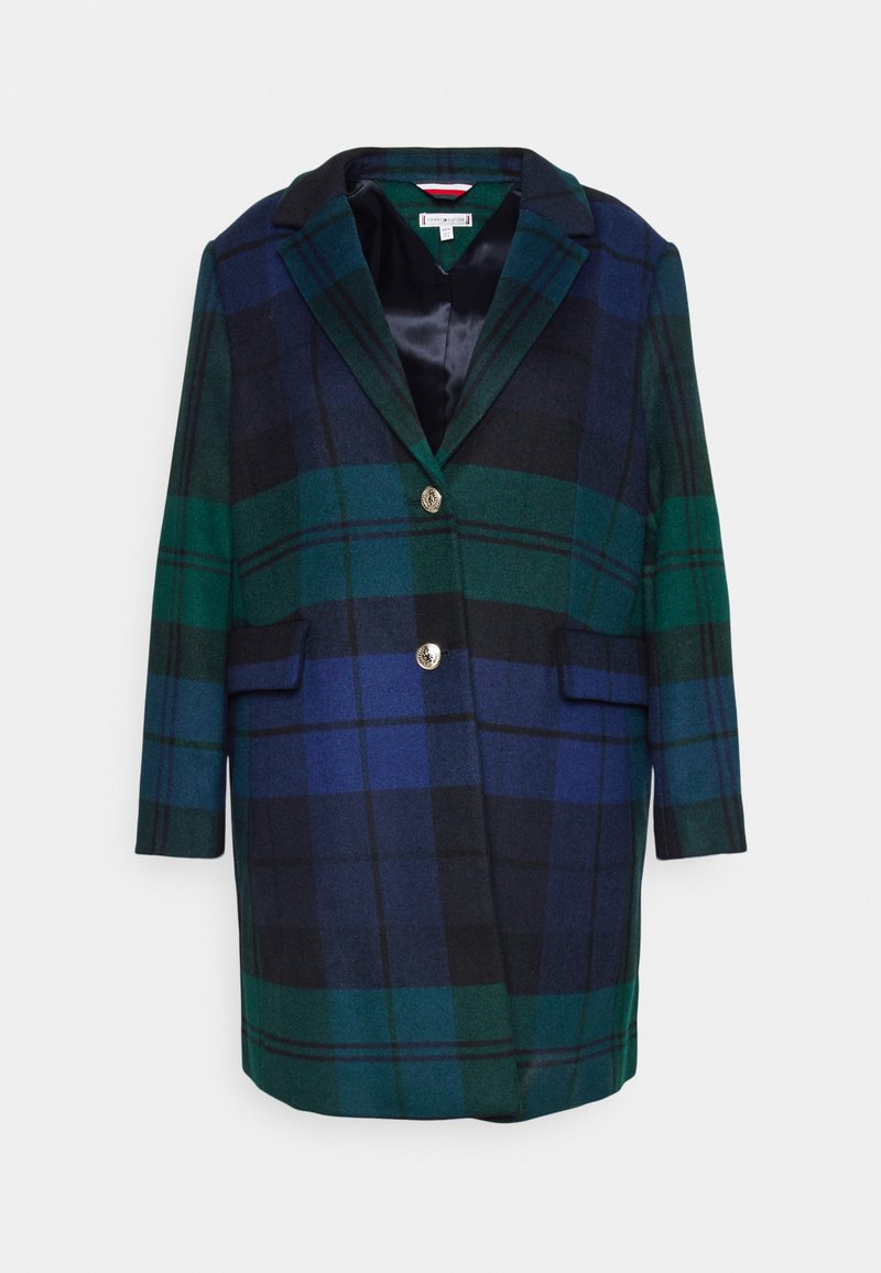 Tommy Hilfiger Curve CHECK CLASSIC - Klassischer Mantel - black 