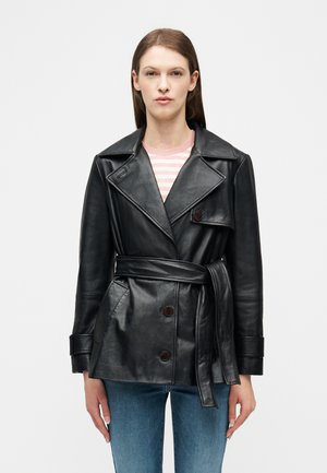 VISINO GIACCA - Lederjacke - nero