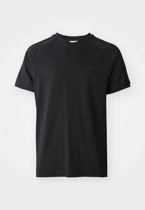 adidas Originals STRIPES TEE - Print T-shirt - black/black